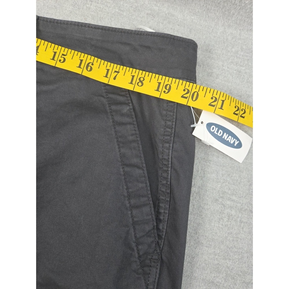 OLD NAVY Crop Capri Chino Pants‎ Womens 18 Charcoal Gray Comfort Stretch NEW - Picture 9 of 11